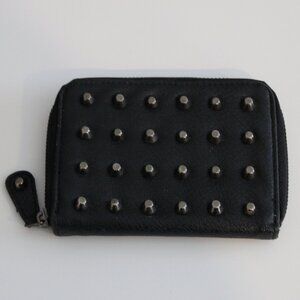 Atmosphere | Small Studded Wallet | Black